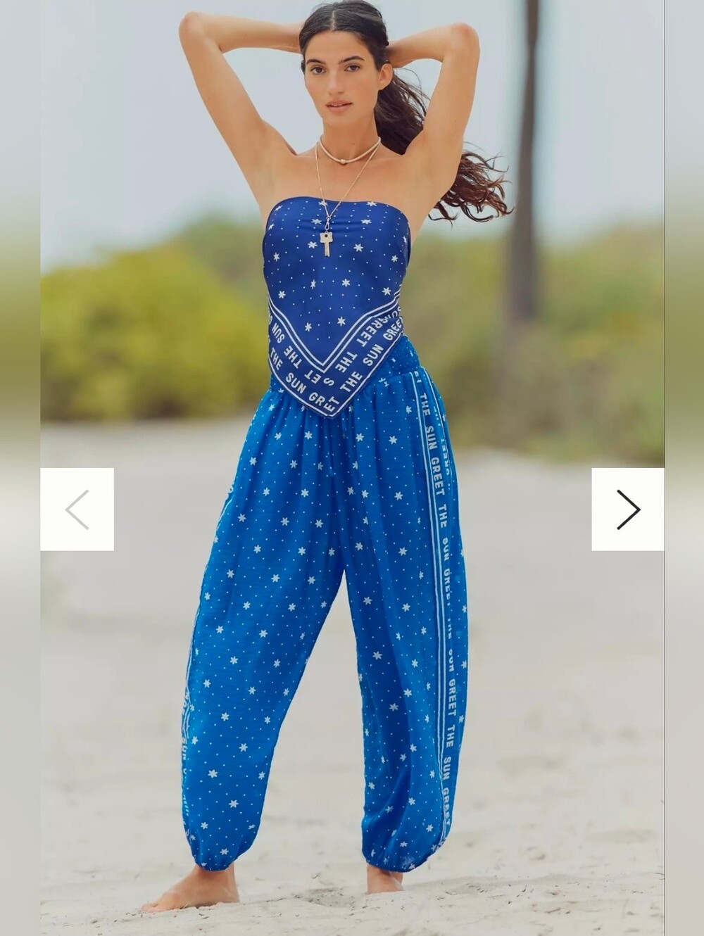 NEW!! Anthropologie Celandine Smocked Balloon Pants, Sz Med, NWT - Picture 2 of 4